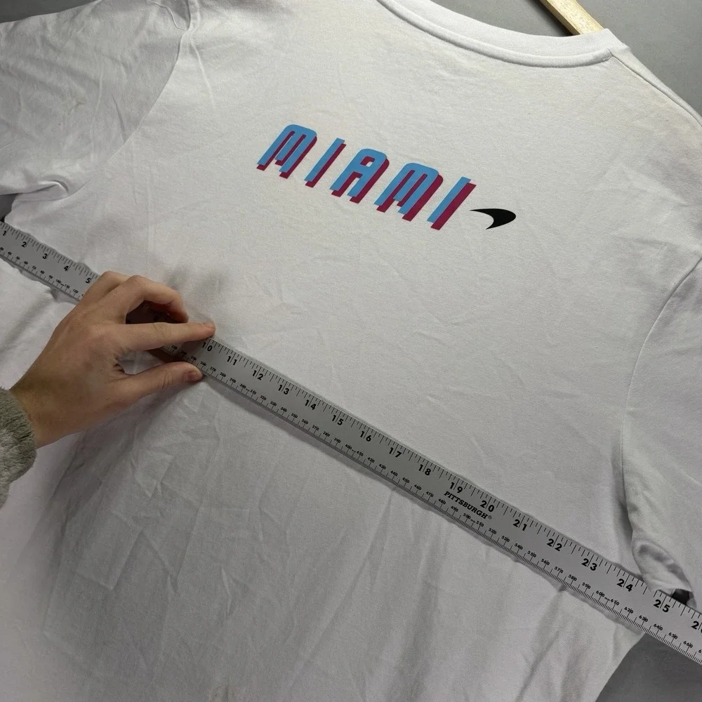 McLaren Formula 1 Shirt Mens 3XL White Short Sleeve Miami Racing Cars NWT - Picture 11 of 13